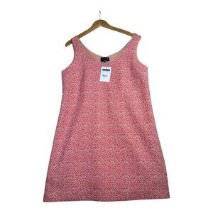 New Buckley K Coral Cheetah‎ Print Shift Dress size 14